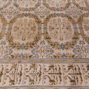 Alfombra de Cuenca. Nudo español. Detalle esquema decorativo.