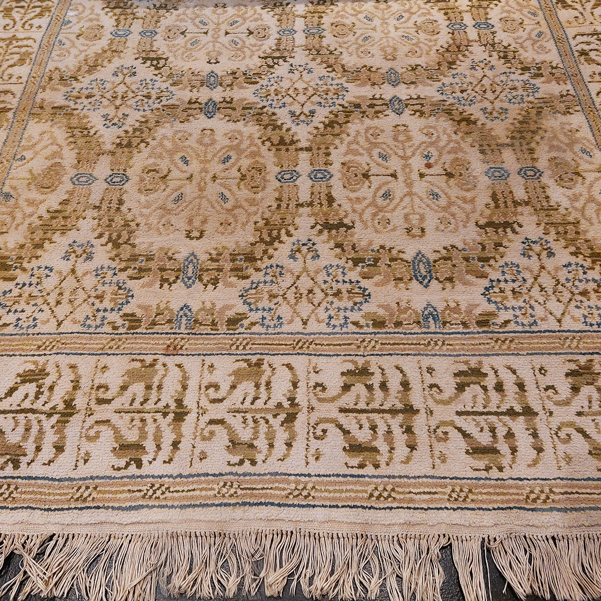 Alfombra de Cuenca. Nudo español.