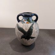 Jarrón de cerámica esmaltada Amphora, h.1910-1920