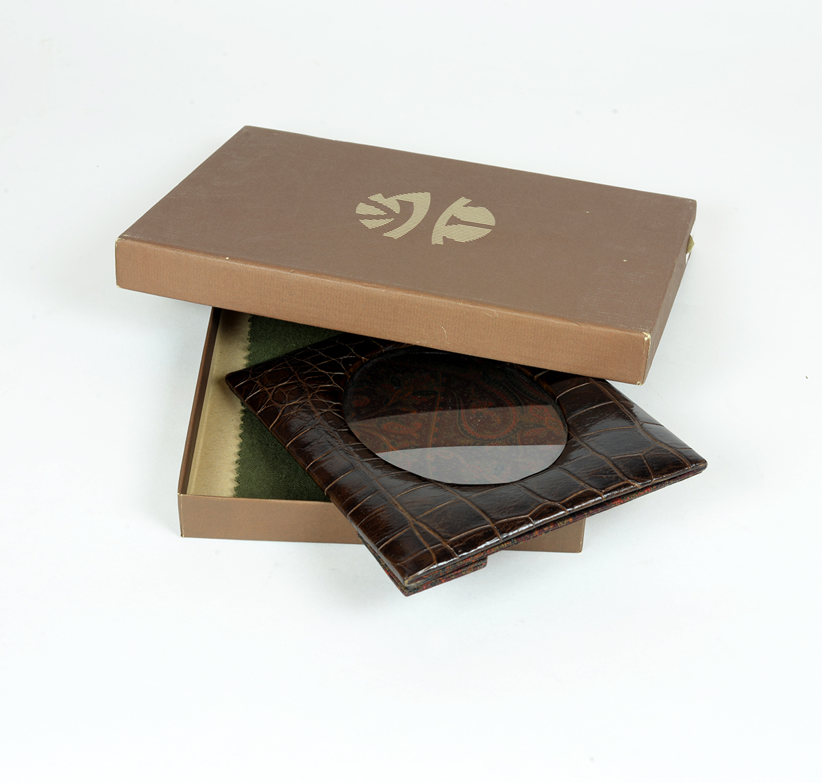 Marco de fotos Gr. piel-imitación cocodrilo Enrique Loewe Knappe